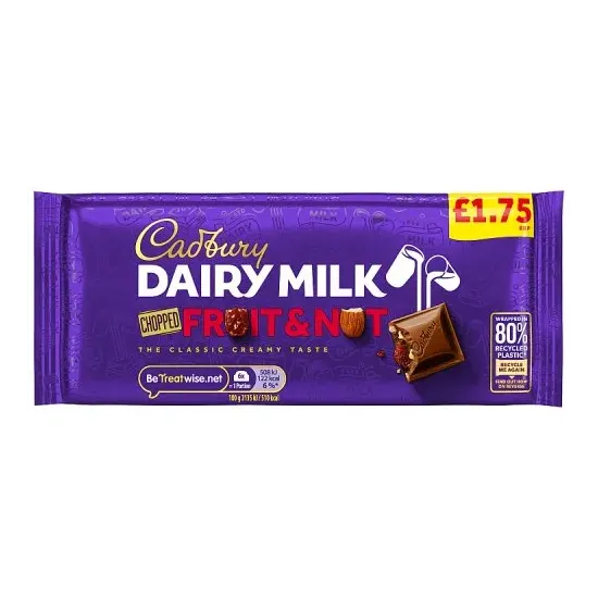 Cadbury Dairy Milk Fruit & Nut PMP 95g
