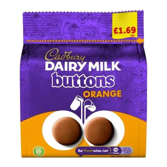 Cadbury Orange Buttons PMP 85g