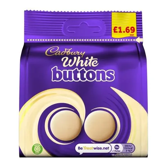 Cadbury White Buttons PMP 85g