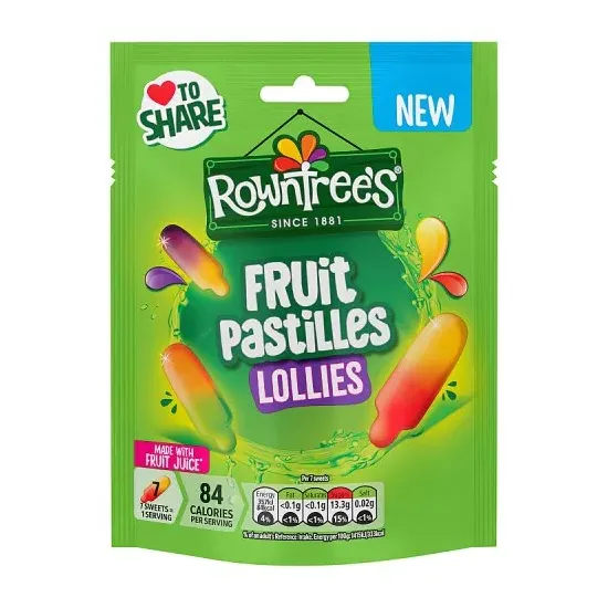 Rowntrees Fruit Pastilles Lollies Pouch 130g