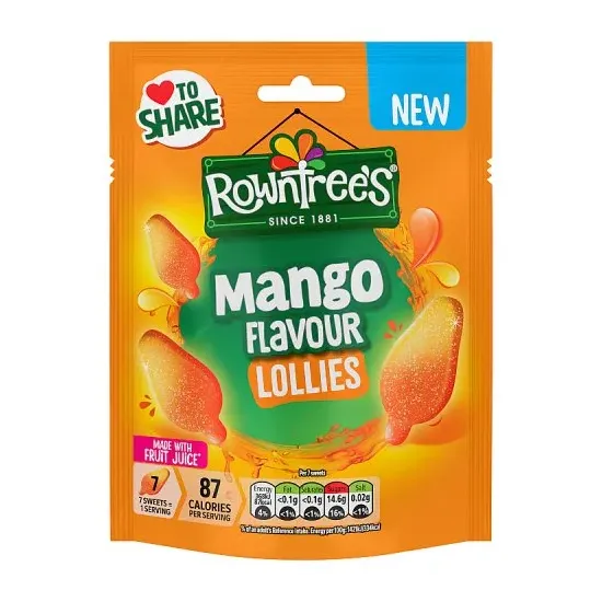 Rowntrees Mango Lollies Pouch 130g