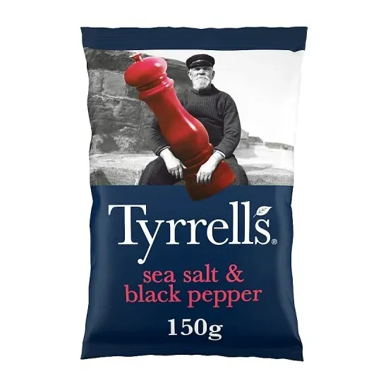 Tyrrells Sea Salt & Black Pepper Sharing Crisps