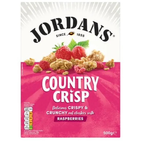 Jordans Country Crisp Raspberry 500g