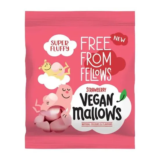 Free From Fellows Strawberry Mallows 10x105g