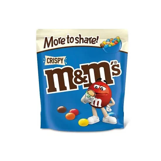 M&Ms Crispy More To Share Pouch 187g