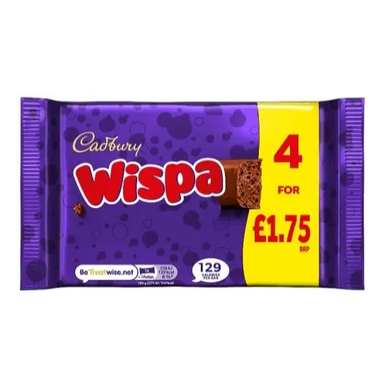 Cadbury Wispa 4 Pack PMP 94.8g