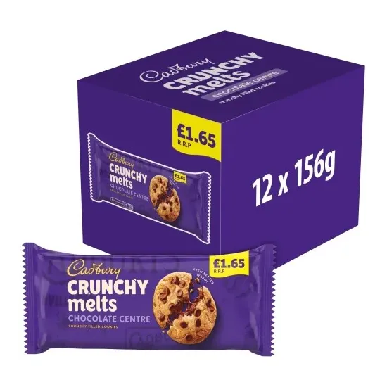 Cadbury Crunchy Melts Chocolate PMP 156g