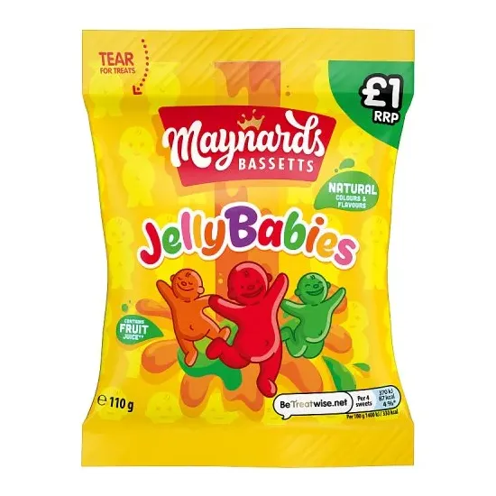 Maynards Bassetts Jelly Babies PMP 110g