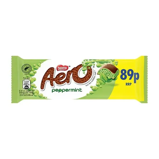 Aero Bubbly Peppermint Bar PMP 36g
