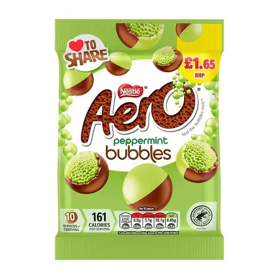Aero Peppermint Bubbles Bag PMP 80g