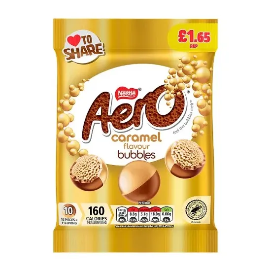 Aero Caramel Bubbles Bag PMP 80g