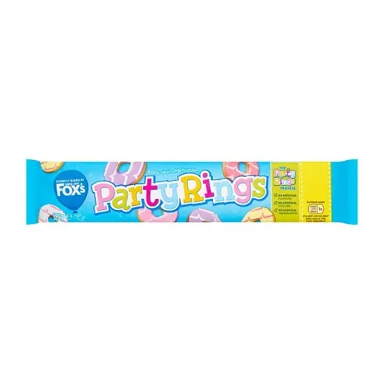 Foxs Party Iced Rings PMP 125g