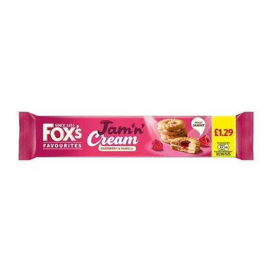 Foxs Favourites Jam N Cream PMP 150g