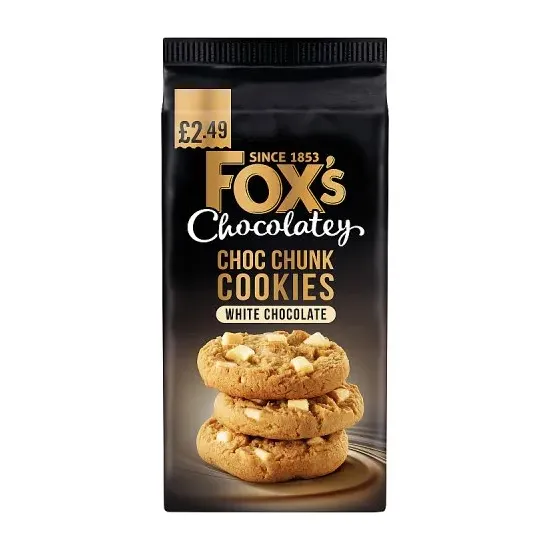 Foxs Chocolatey White Chocolate Cookies PMP 180g