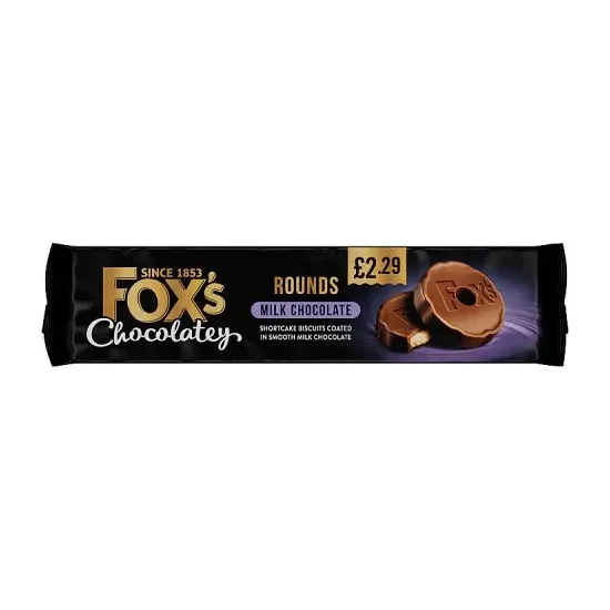 Foxs Chocolatey Milk Chocolate Rounds PMP 130g