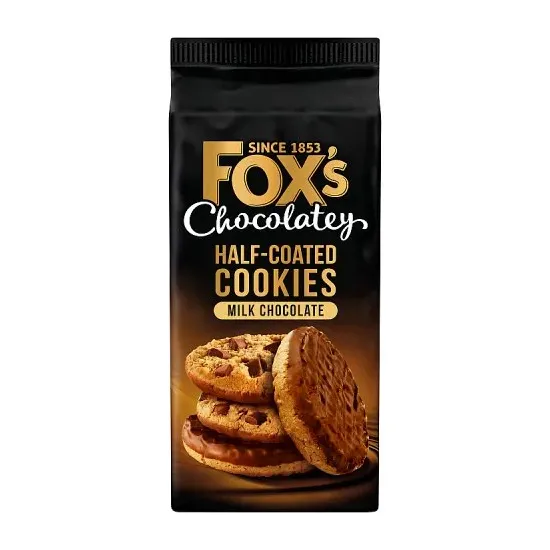 Foxs Half Coated Milk Chocolate Cookies 175g