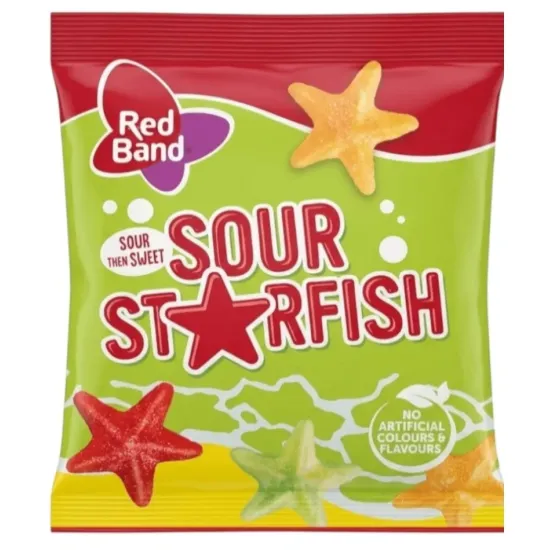 Red Band Sour Starfish Bag 90g