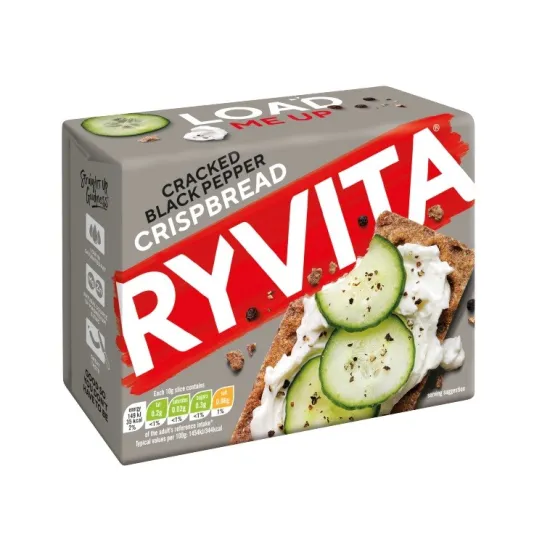 Ryvita Crispbread Cracked Black Pepper 200g