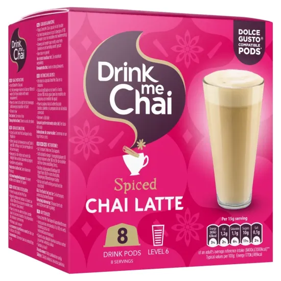 Drink Me Chai Spiced Chai Dolce Gusto Pods 8pk 120g