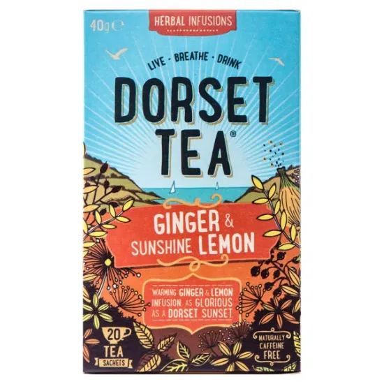 Dorset Tea Ginger & Sunshine Lemon Teabags 20s