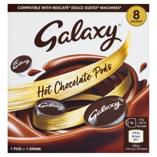Galaxy Hot Chocolate Dolce Gusto Pods 8pk 120g