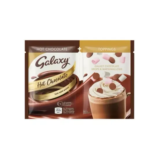 Galaxy Instant & Toppings (Mallows & Chocolate Drops) 37g