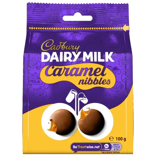 Cadburys Caramel Nibbles 100g