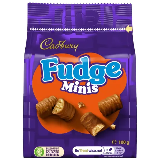 Cadburys Fudge Minis 100g