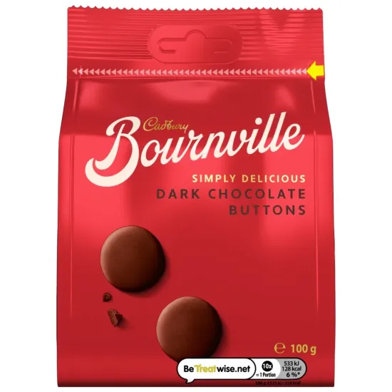 Cadburys Bournville Giant Buttons 100g