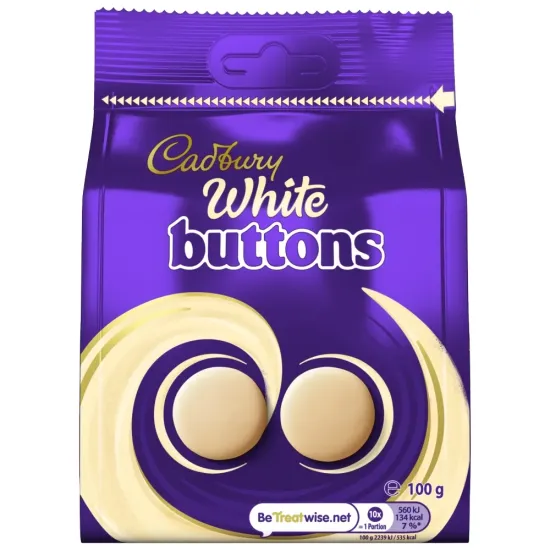 Cadburys White Giant Buttons 100g