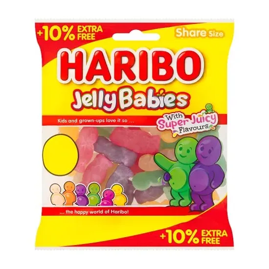 Haribo Jelly Babies PMP (10% Extra Free) 154g