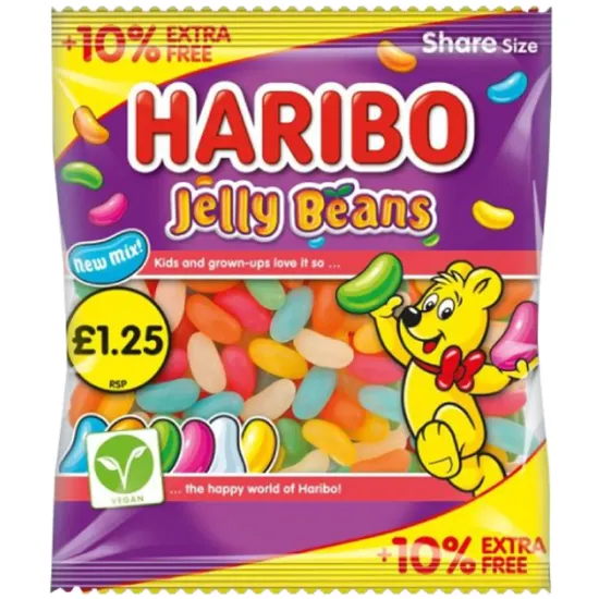 Haribo Jelly Beans PMP (10% Extra Free) 154g