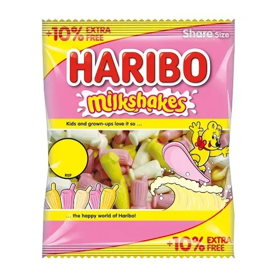 Haribo Milkshakes PMP (10% Extra Free) 154g