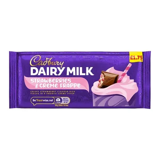 Cadbury Dairy Milk Strawberries and Cream PMP 115g