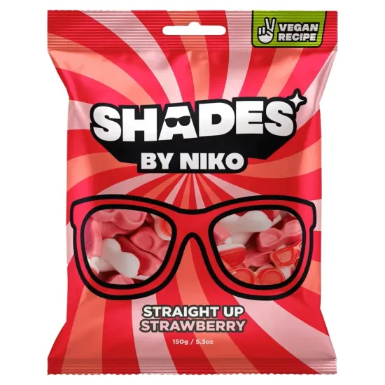 Shades by Niko Straight Up Strawberry Sweets 150g