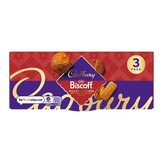 Cadbury Dairy Milk Biscoff Bauble 3Pk 100.5g