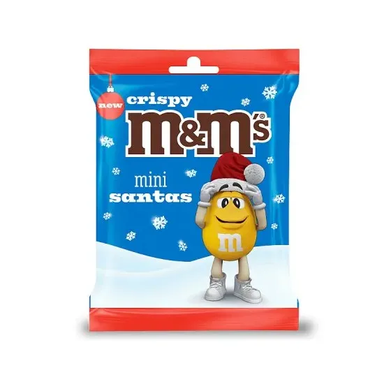 M&Ms Crispy Santa Mini Bag 55g