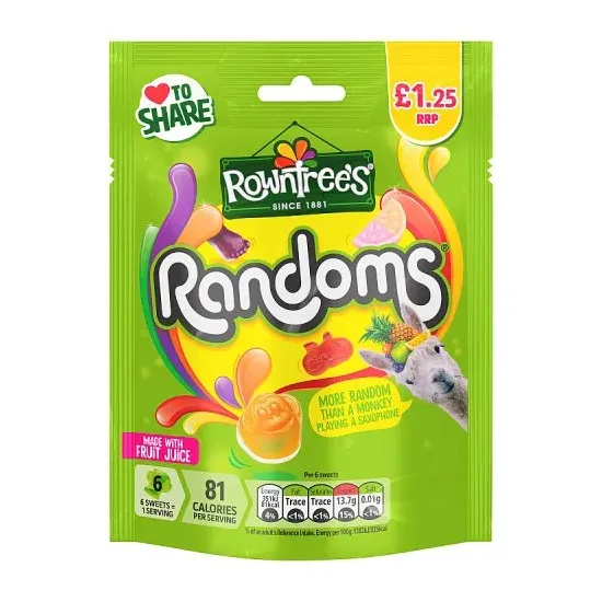 Rowntrees Randoms Pouch PMP 120g