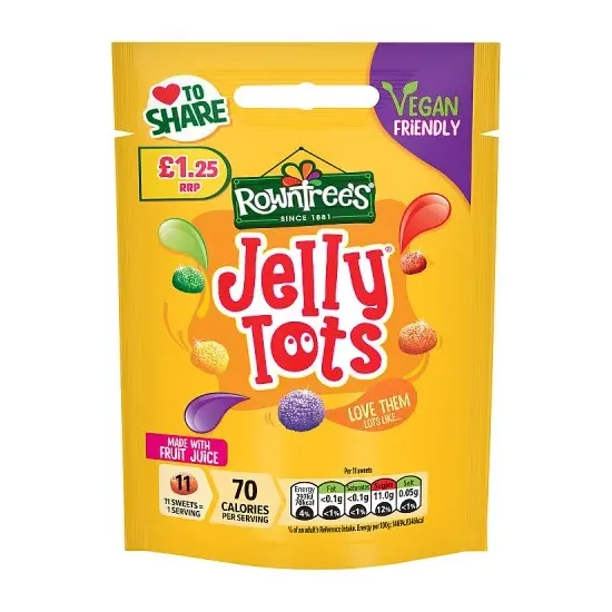 Rowntrees Jelly Tots Pouch PMP 120g