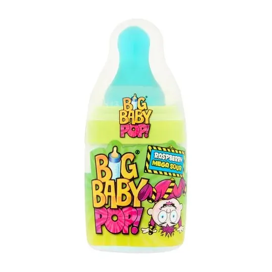 Bazooka Big Baby Pop Raspberry Sour 32g