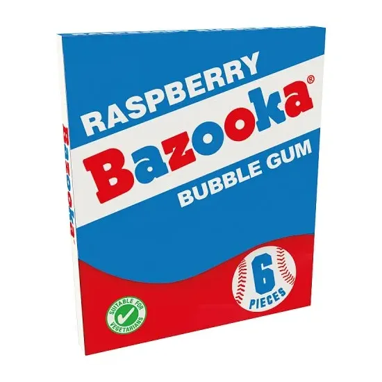 Bazooka Raspberry Gum Wallet 33g