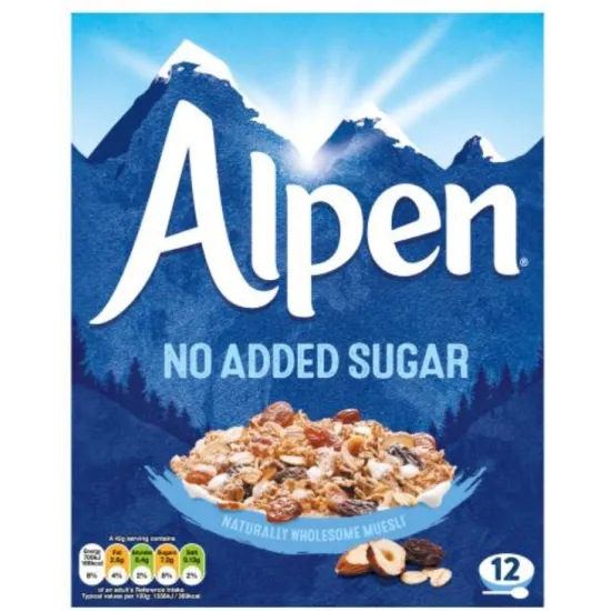 Alpen Muesli No Added Sugar 550g