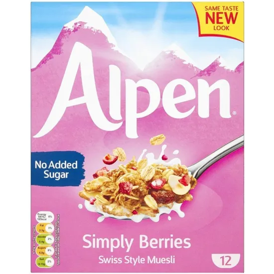 Alpen No Added Sugar Simply Berries 550g