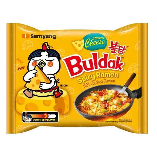 Buldak Ramen Noodles 5pk Cheese Flavour 700g