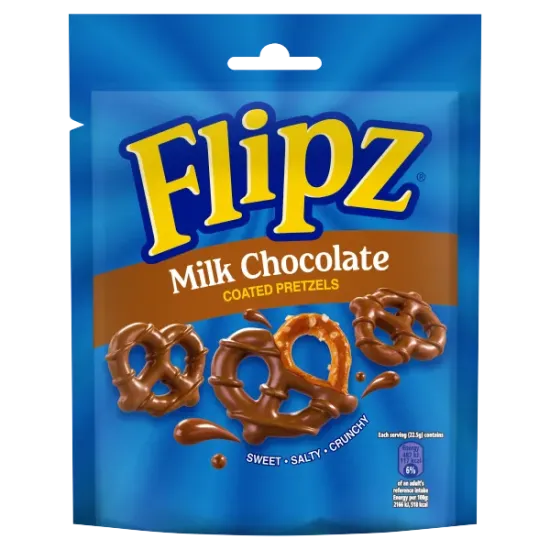 Flipz Pretzels Pouch Milk Chocolate 90g