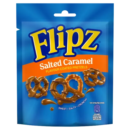Flipz Pretzels Pouch Salted Caramel 90g