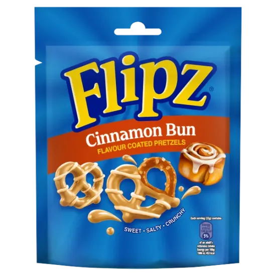 Flipz Pretzels Pouch Cinnamon Bun 90g