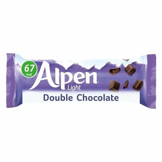 Alpen Light Bar Double Chocolate 19g