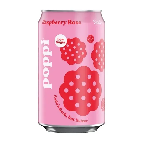 Poppi Raspberry & Rose Can 330ml