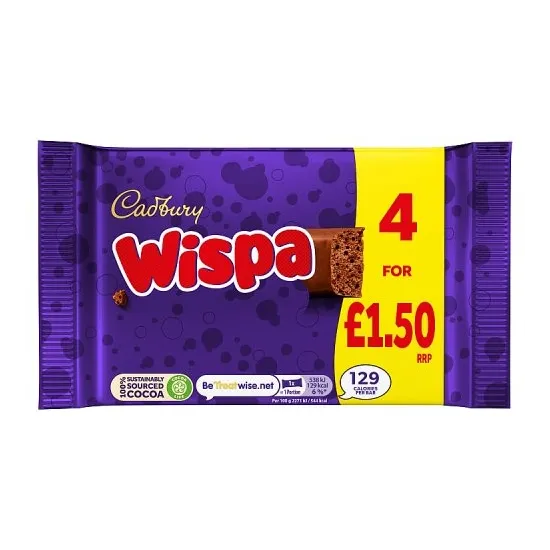 Cadbury Wispa 4 Pack PMP 94.8g